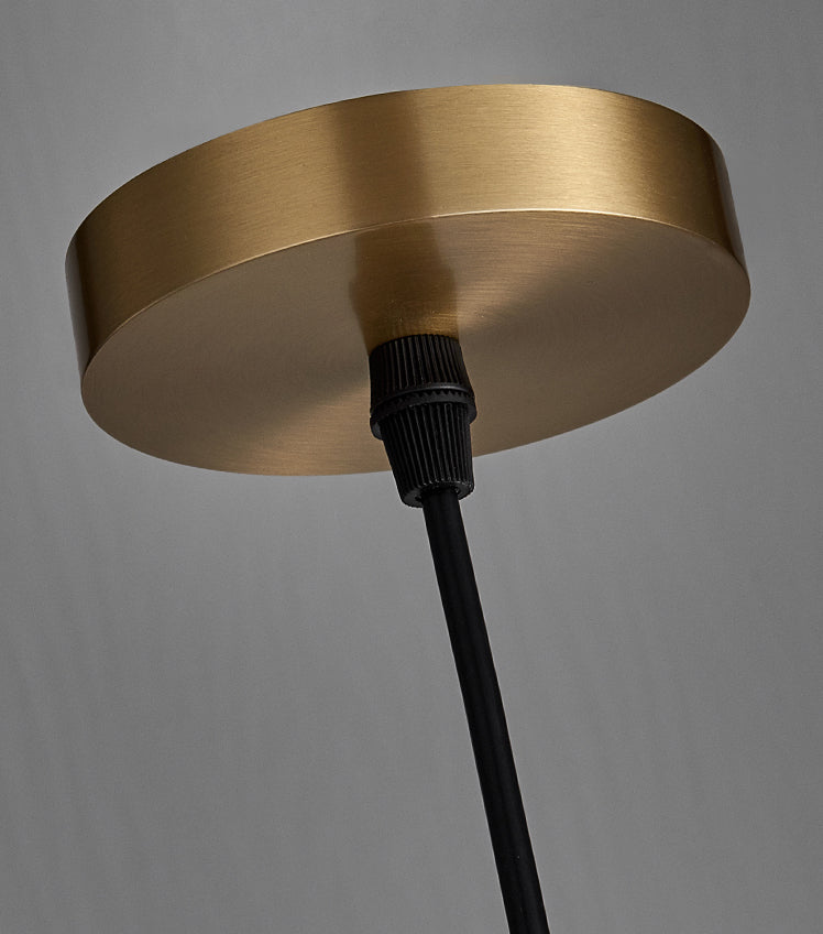 Lámpara de techo colgante de mica nórdica de suspensión en forma de sombrero blanco para comedor para comedor