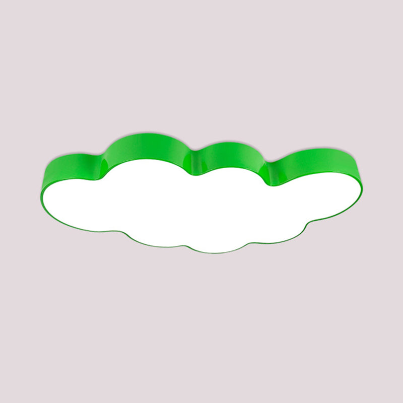 Cloud-shaped Flush Mount Light Fixture Modern Acrylic Flush Light