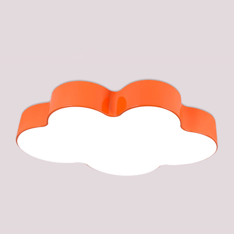 Cloud-shaped Flush Mount Light Fixture Modern Acrylic Flush Light