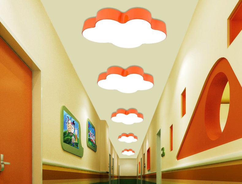 Cloud-shaped Flush Mount Light Fixture Modern Acrylic Flush Light