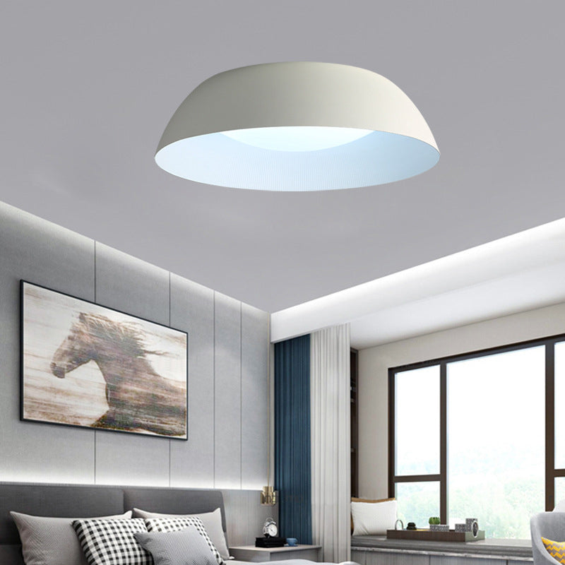 Frosted White Dome Shaped LED Ceiling Light Nordic Style Simplicity Aluminum Lighting Fixture for Bedroom