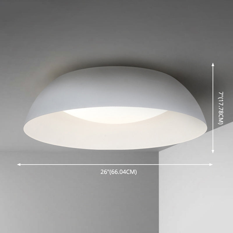 Frosted White Dome Shaped LED Ceiling Light Nordic Style Simplicity Aluminum Lighting Fixture for Bedroom