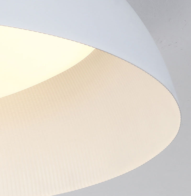 Frosted White Dome Shaped LED Ceiling Light Nordic Style Simplicity Aluminum Lighting Fixture for Bedroom
