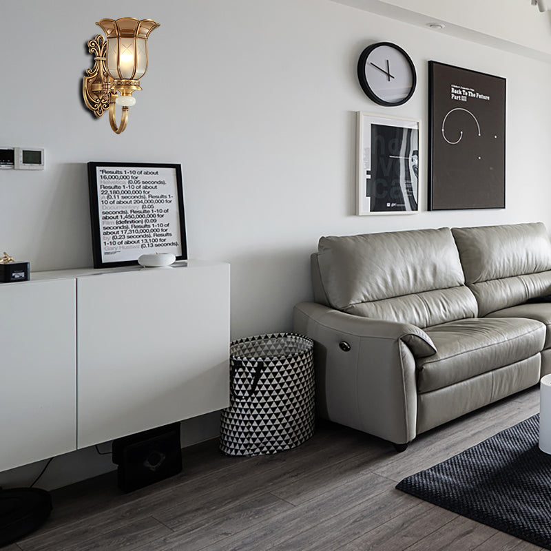 Applexion murale en métal de fleur