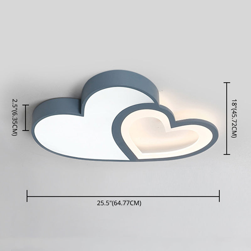 Kids Flush Mount Light Fixtures Acrylic Flushmount