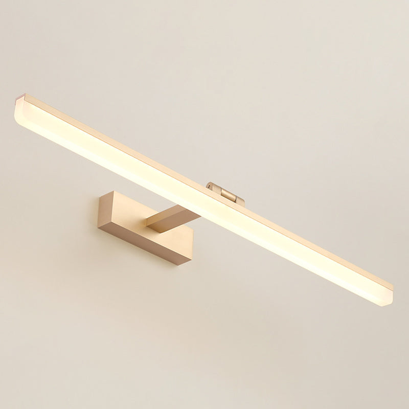 Modern Simple Mirror Cabinet Bathroom Wall Lights Metal Linear LED with Swivel Lamp Head Ambient Vanity Light