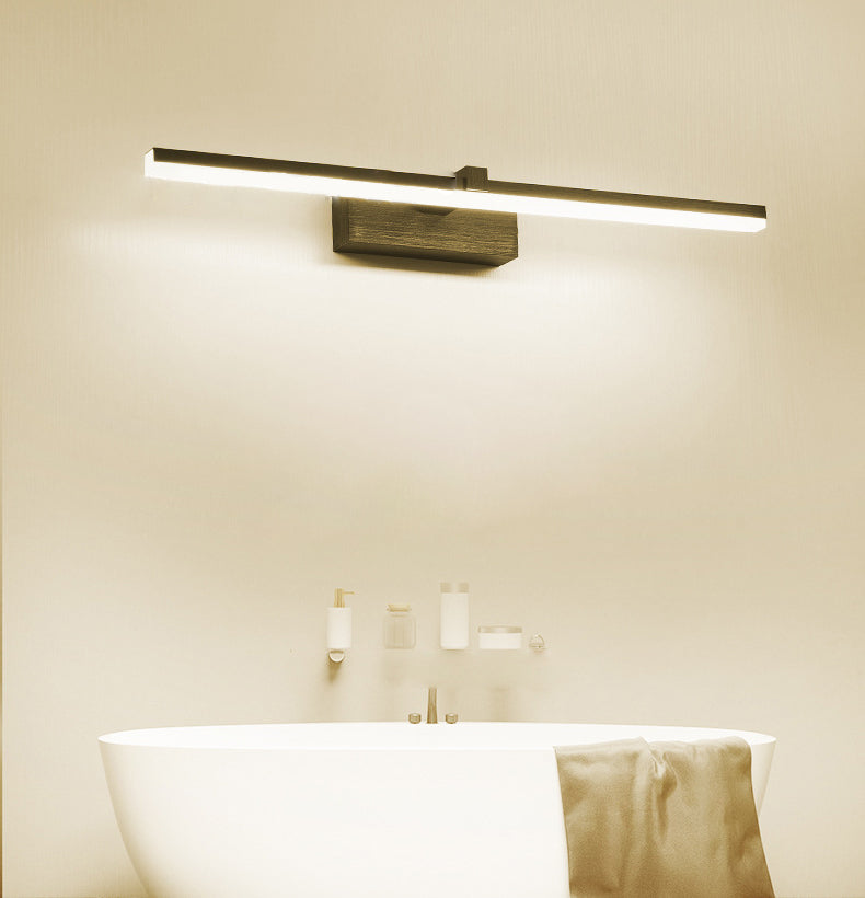 Modern Style Mirror Cabinet Bathroom Wall Lights Metal Linear Shade LED Ambient Vanity Lighting