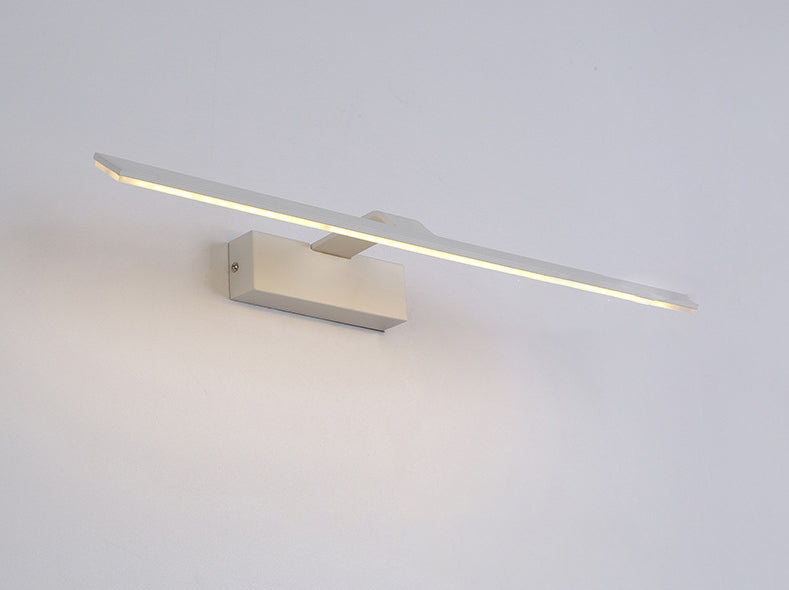 Minimalisme moderne Vanité de salle de bain en métal étanche en métal Lumières à LED acrylique linéaire