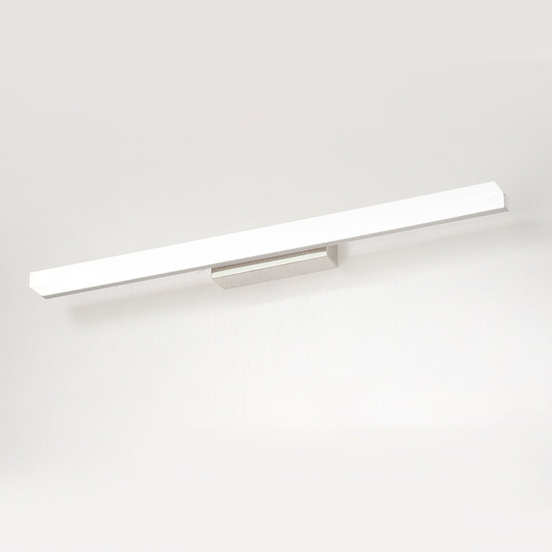 Adjustable Light Modern Minimalism Bathroom Vanity Light Linear LED Acrylic Vanity Lights in Chrome
