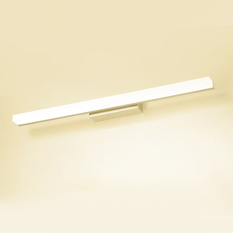 Adjustable Light Modern Minimalism Bathroom Vanity Light Linear LED Acrylic Vanity Lights in Chrome