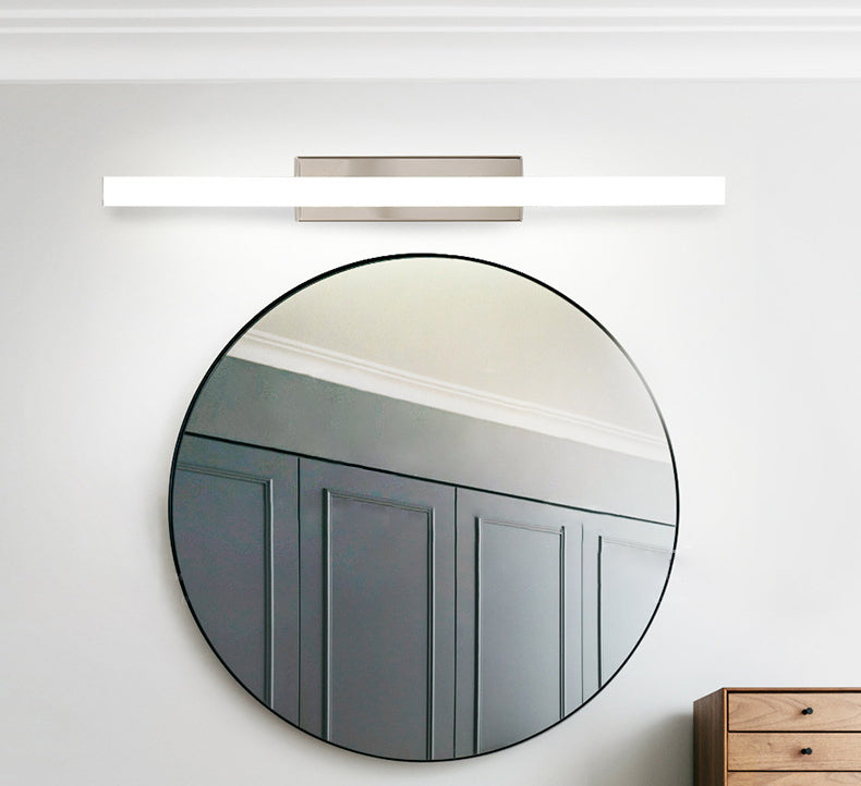 Adjustable Light Modern Minimalism Bathroom Vanity Light Linear LED Acrylic Vanity Lights in Chrome