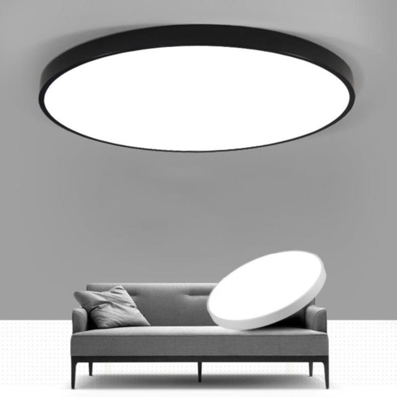 Moderne einfache dünne runde LED Deckenleuchte Acryl Schmiedeeisen Deckenleuchte Licht für Schlafzimmer