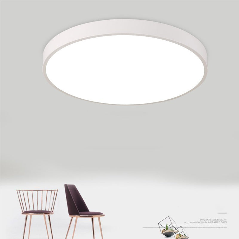 Moderne einfache dünne runde LED Deckenleuchte Acryl Schmiedeeisen Deckenleuchte Licht für Schlafzimmer