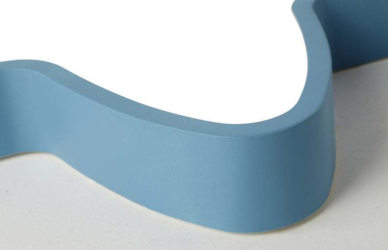 Plafonnier LED en forme d'étoile Macaron nordique en fer forgé pour chambre d'enfant