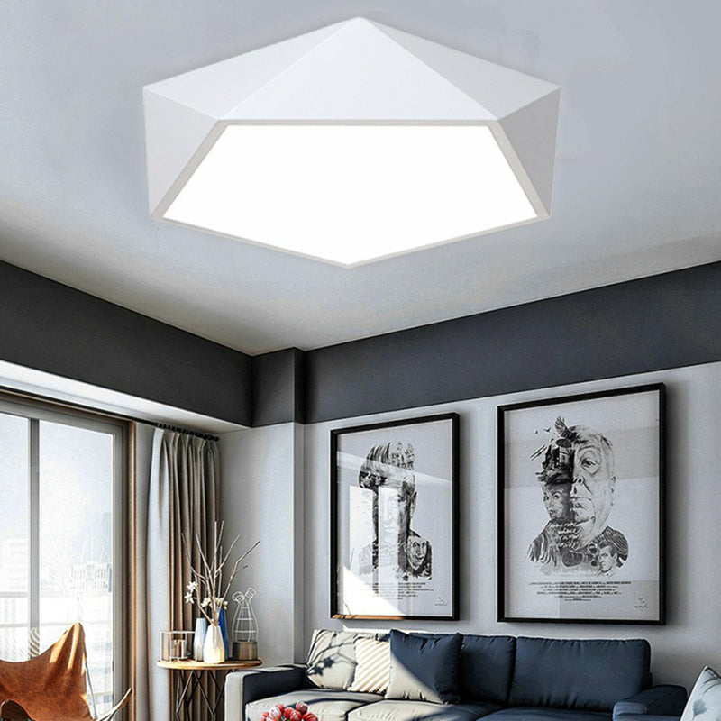 Modern Simplicity Paint Process Acryl Plafond Light Polygon Shape voor Slaapkamer