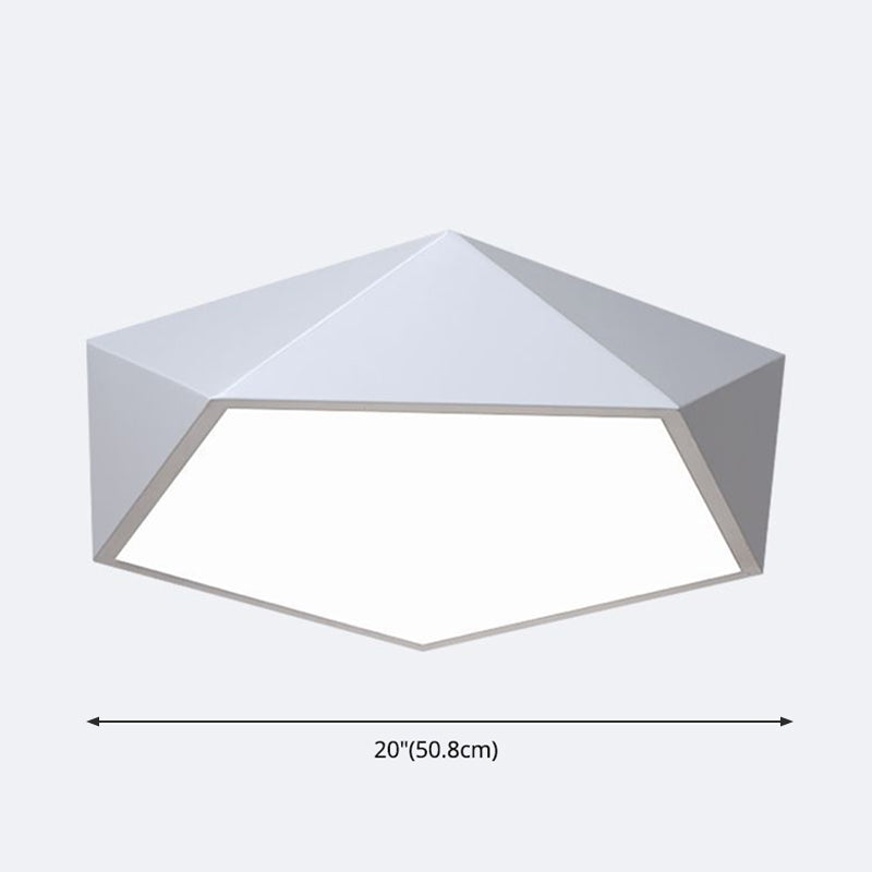 Modern Simplicity Paint Process Acryl Plafond Light Polygon Shape voor Slaapkamer