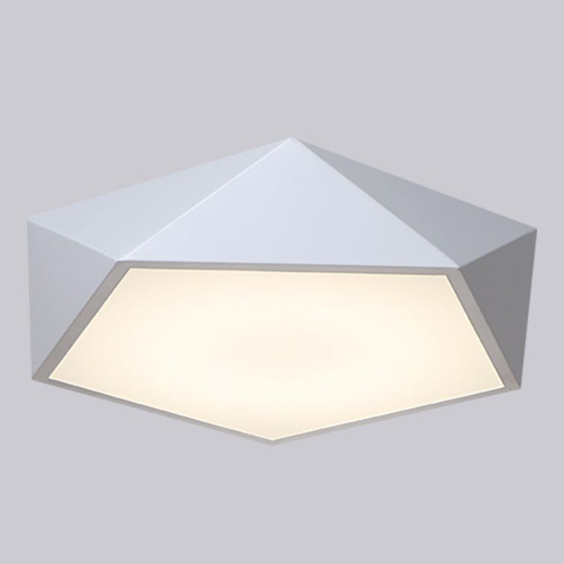 Modern Simplicity Paint Process Acryl Plafond Light Polygon Shape voor Slaapkamer