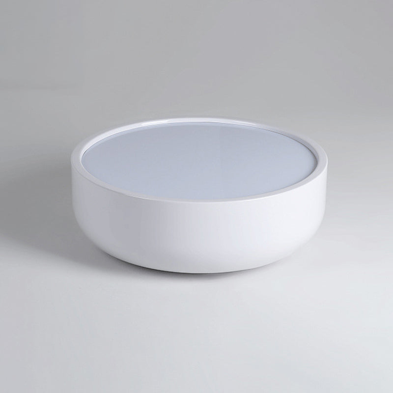 Plafonnier Macaron à 1 tête, matériau en fer, lumière blanche acrylique, éclairage encastré pour salon