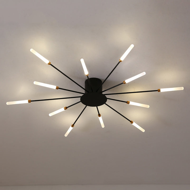 Feu d'artifice Semi-encastré, luminaire de plafond en acrylique, simplicité moderne, pour salon
