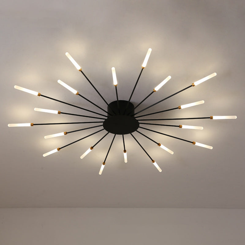 Feu d'artifice Semi-encastré, luminaire de plafond en acrylique, simplicité moderne, pour salon