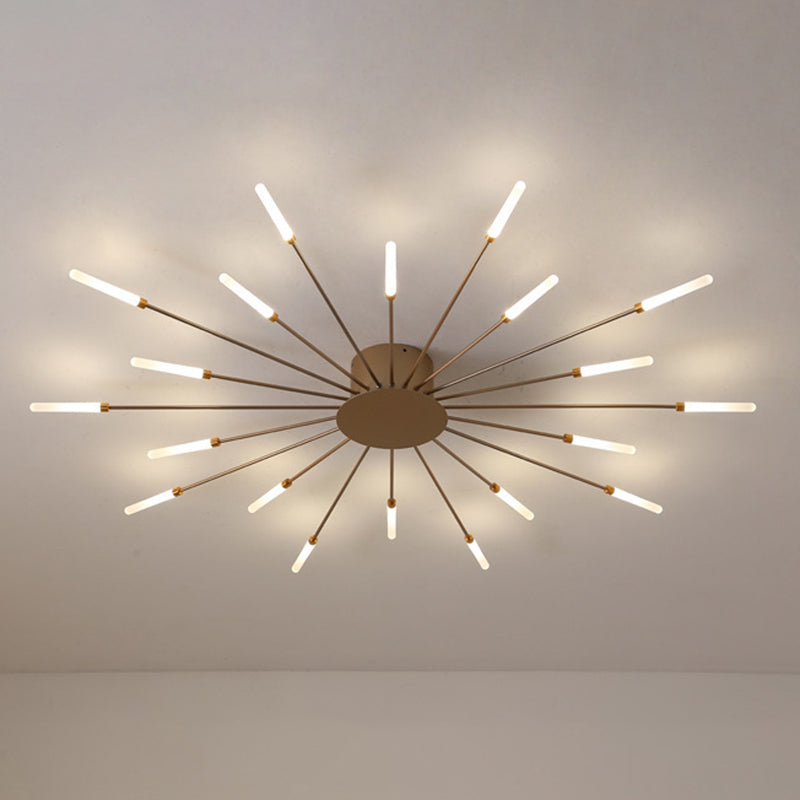 Feu d'artifice Semi-encastré, luminaire de plafond en acrylique, simplicité moderne, pour salon