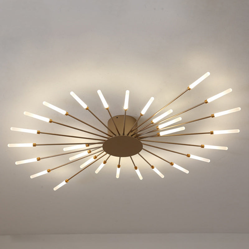Feu d'artifice Semi-encastré, luminaire de plafond en acrylique, simplicité moderne, pour salon