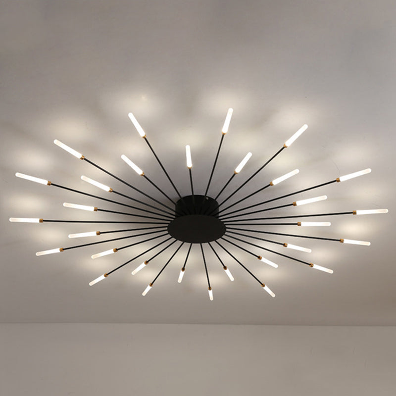 Feu d'artifice Semi-encastré, luminaire de plafond en acrylique, simplicité moderne, pour salon
