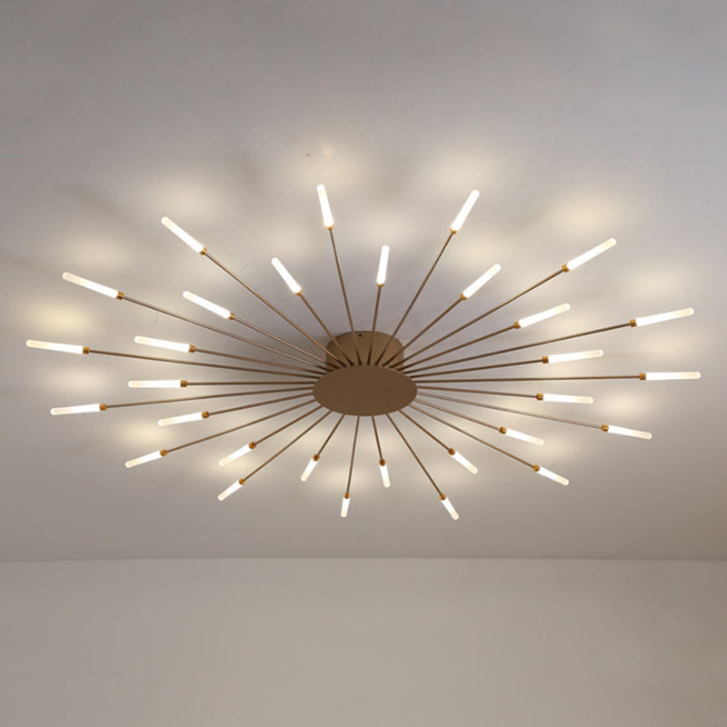 Feu d'artifice Semi-encastré, luminaire de plafond en acrylique, simplicité moderne, pour salon