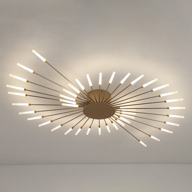Feu d'artifice Semi-encastré, luminaire de plafond en acrylique, simplicité moderne, pour salon
