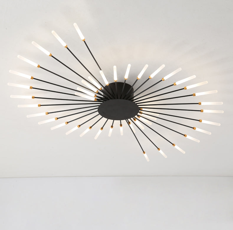 Feu d'artifice Semi-encastré, luminaire de plafond en acrylique, simplicité moderne, pour salon