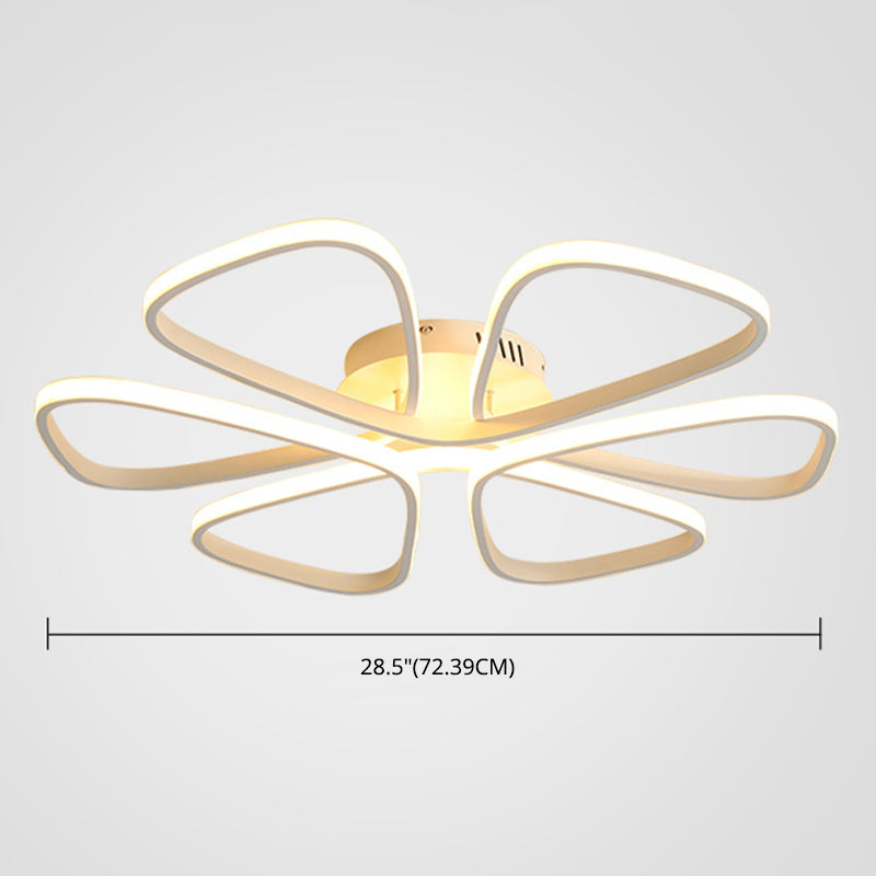 Petal Living Room Ceiling Flush Mount Light Metal LED Simple Ceiling Mounted Light