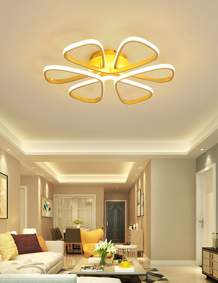 Petal Living Room Ceiling Flush Mount Light Metal LED Simple Ceiling Mounted Light