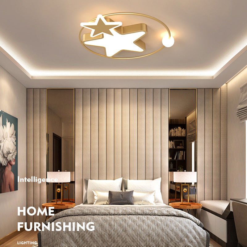 Plafonnier LED en forme d'étoiles en acrylique, Protection des yeux, lampe encastrée en aluminium de Style moderne pour chambre d'enfant