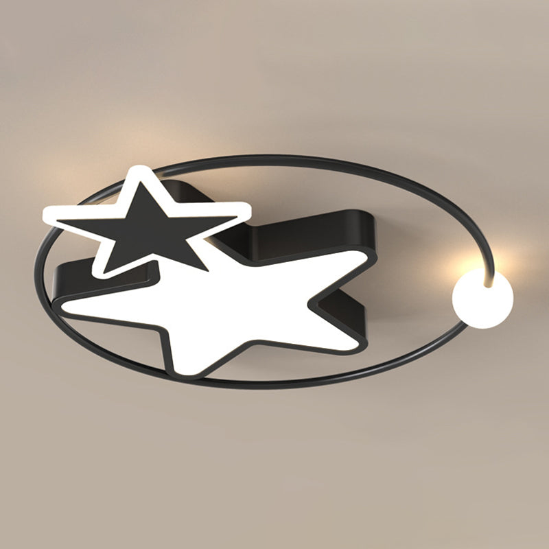 Plafonnier LED en forme d'étoiles en acrylique, Protection des yeux, lampe encastrée en aluminium de Style moderne pour chambre d'enfant