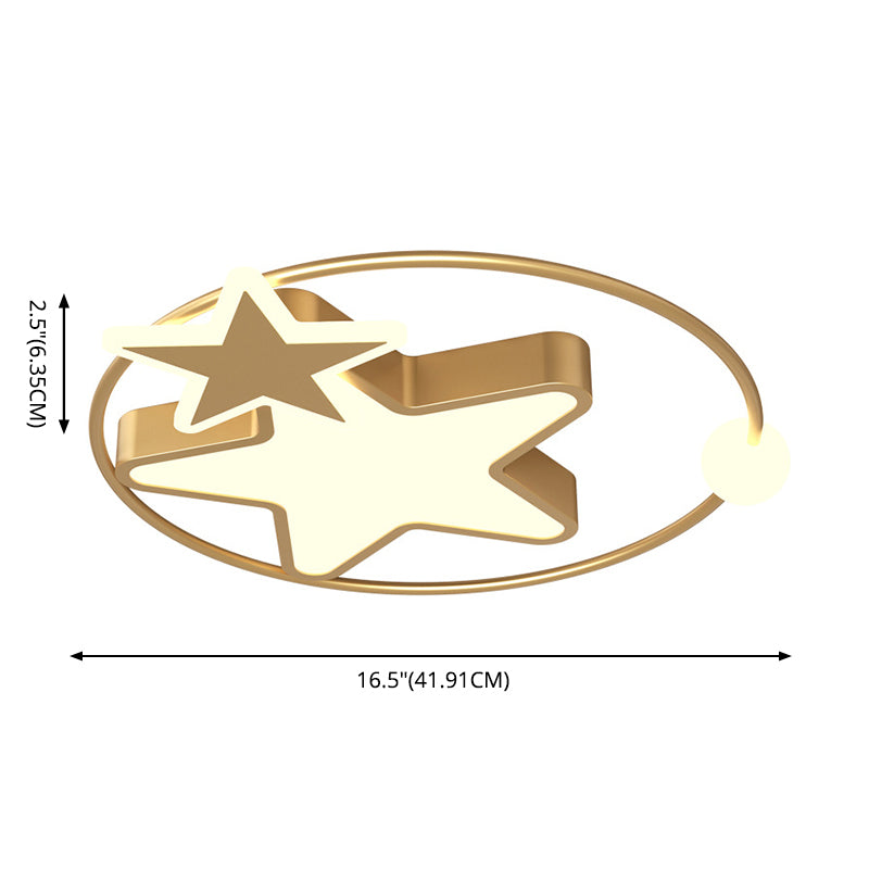 Plafonnier LED en forme d'étoiles en acrylique, Protection des yeux, lampe encastrée en aluminium de Style moderne pour chambre d'enfant