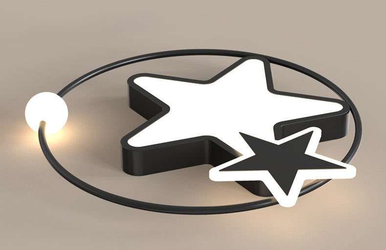 Plafonnier LED en forme d'étoiles en acrylique, Protection des yeux, lampe encastrée en aluminium de Style moderne pour chambre d'enfant