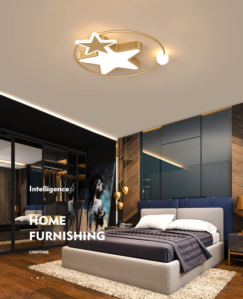 Plafonnier LED en forme d'étoiles en acrylique, Protection des yeux, lampe encastrée en aluminium de Style moderne pour chambre d'enfant