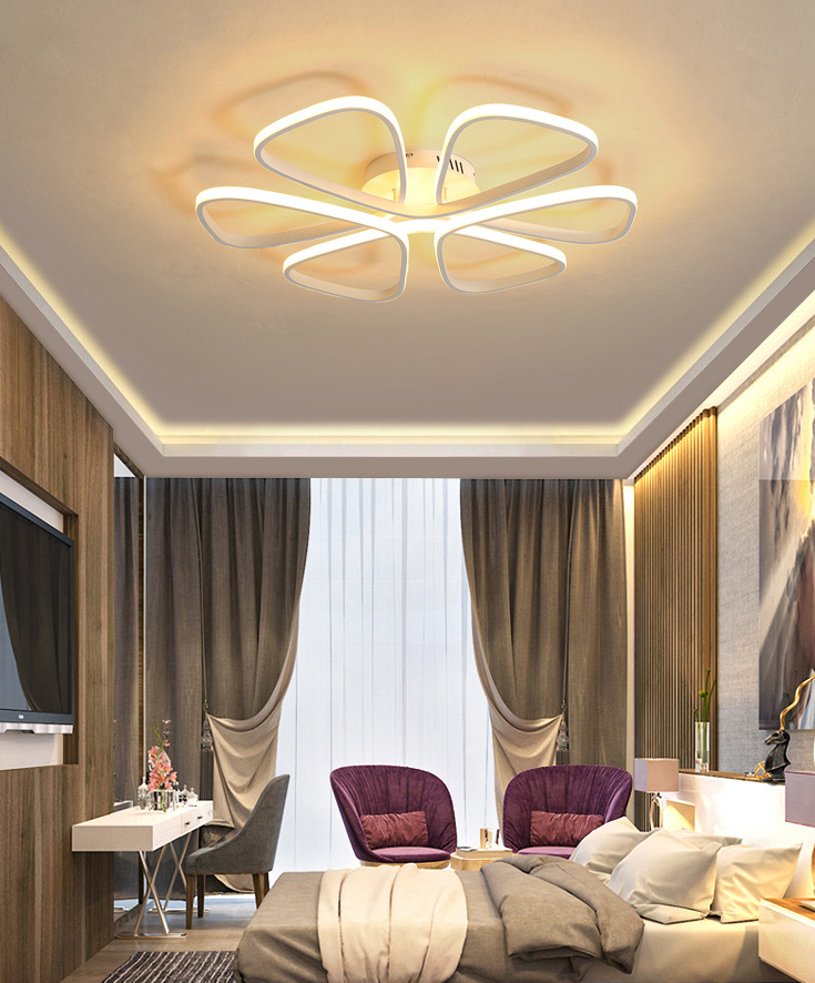 Petal Living Room Ceiling Flush Mount Light Metal LED Simple Ceiling Mounted Light