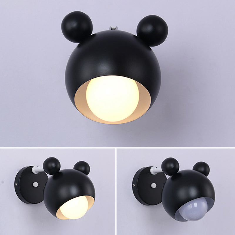 Nordic Modern Simple Children Style Panda Macaron Bedroom Wall Lamp