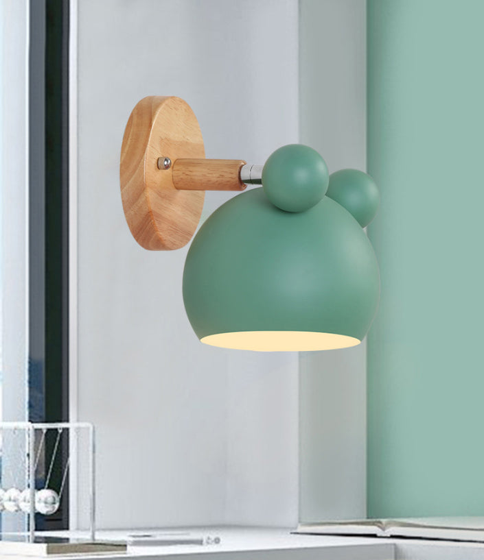 Nordische moderne einfache Kinder Stil Panda Makkaron Schlafzimmer Wandlampe