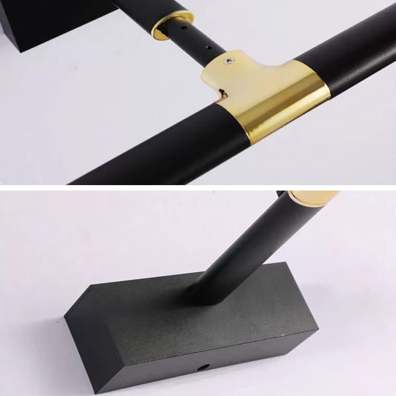 Elongated Vanity Light Fixtures Modern Simplicity Metallic Wall Mount Lamp for Bathroom