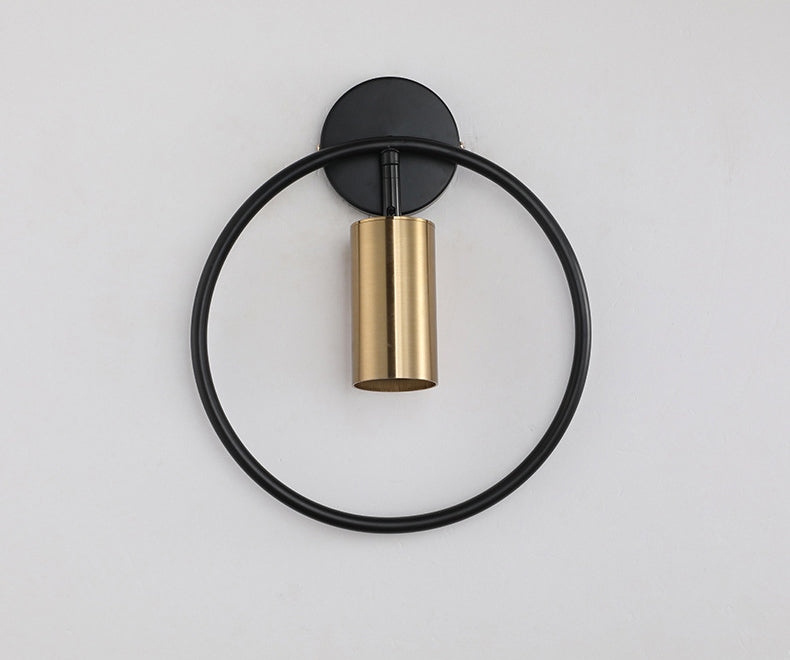 Noordse moderne lichte luxe stijl ijzeren ring achtergrond muurlicht