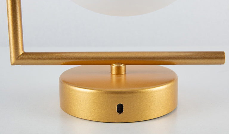 Nordic Postmodern Ball Single Head Glass Led White Wall Lamp