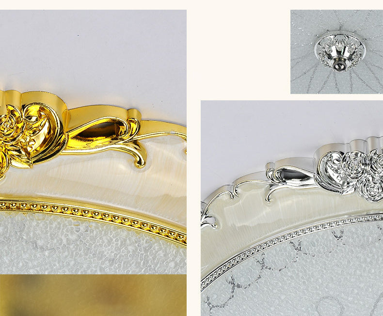 Kuppel-Unterputz-Deckenleuchten. Traditioneller Deckenleuchter aus Milchglas für den Flur