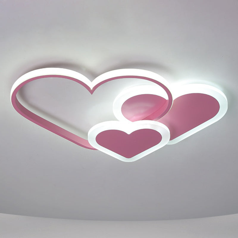 Cloud-shaped Flush Mount Light Fixture Modern Metal Flush Light