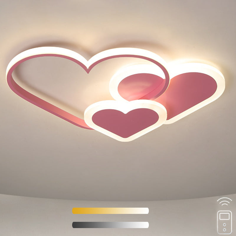 Cloud-shaped Flush Mount Light Fixture Modern Metal Flush Light