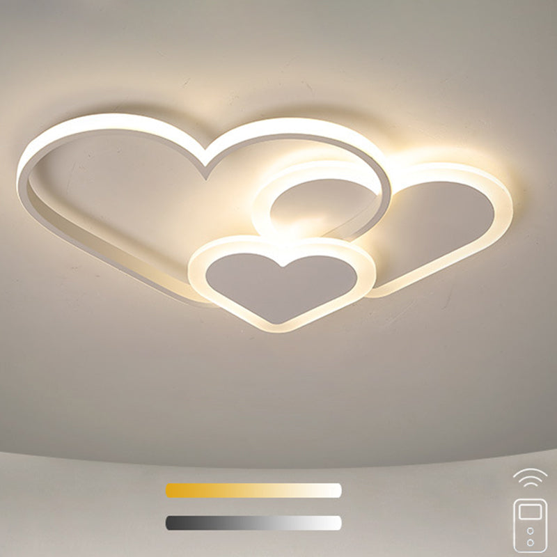 Cloud-shaped Flush Mount Light Fixture Modern Metal Flush Light