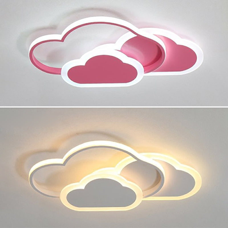 Cloud-vormige Flush Mount Light Armatuur Modern Metal Flush Light