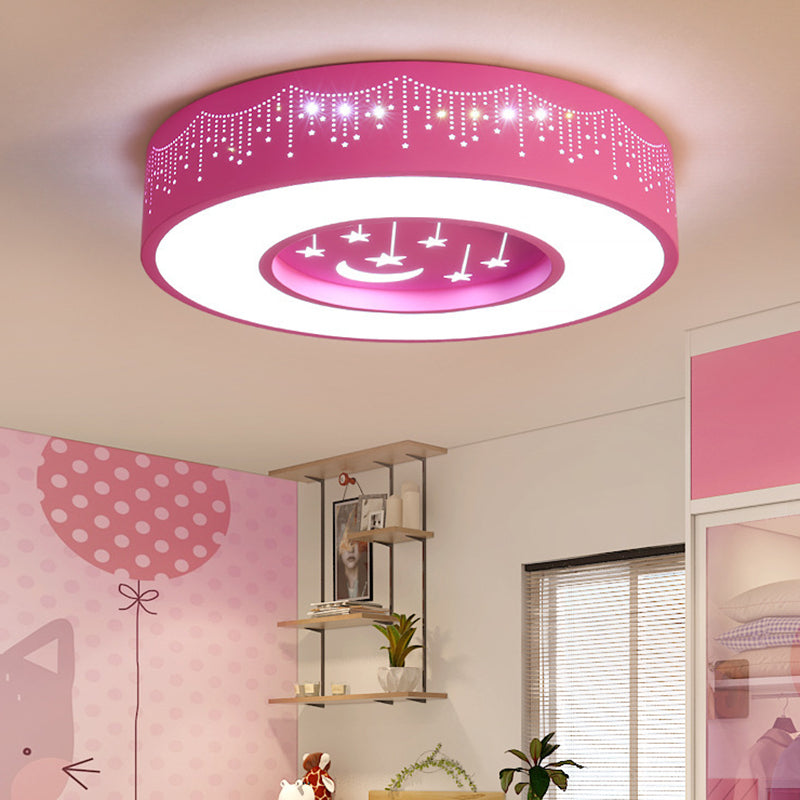 Circular Flush Mount Light Fixture Kids Acrylic Flush Mount