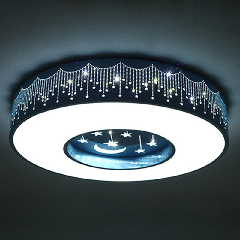 Circular Flush Mount Light Fixture Kids Acrylic Flush Mount